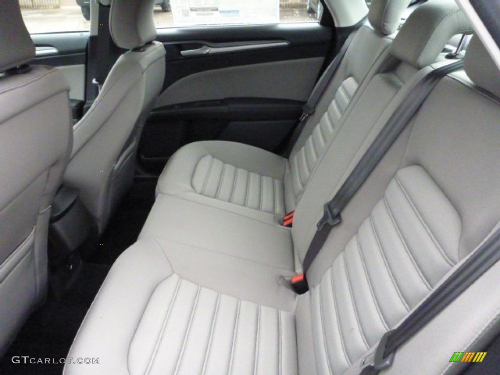 2015 Ford Fusion Hybrid S Rear Seat Photos