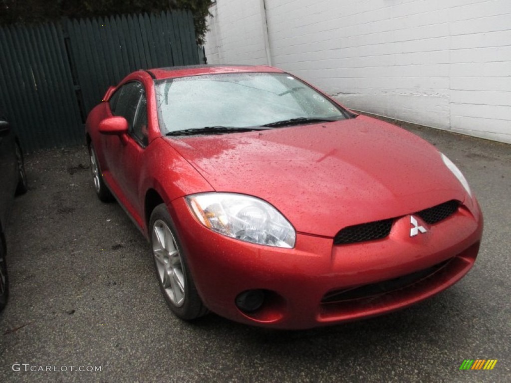 2008 Eclipse SE Coupe - Rave Red / Dark Charcoal photo #6