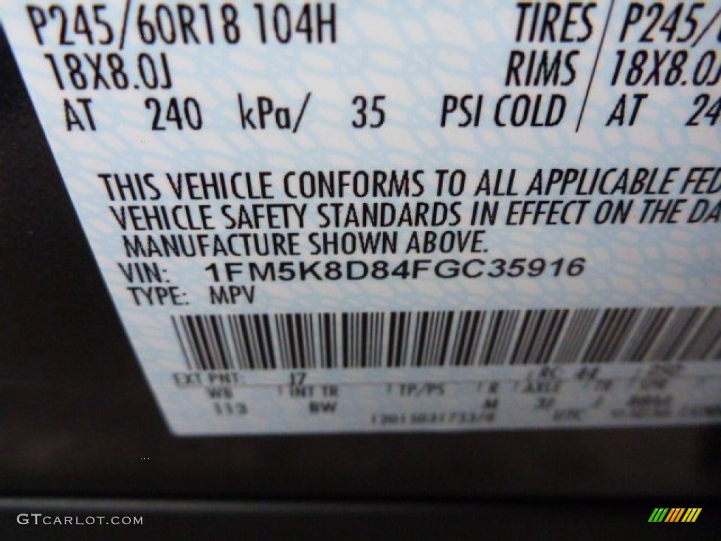 2015 Explorer XLT 4WD - Magnetic / Charcoal Black photo #12