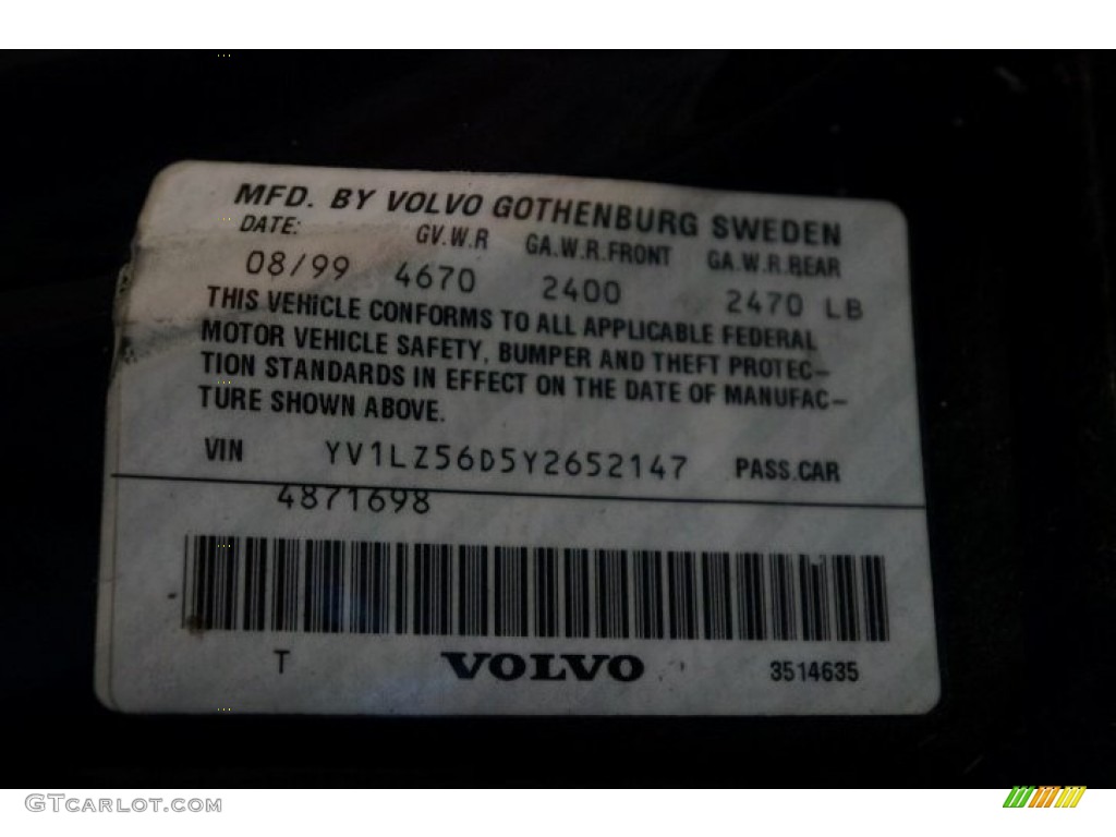 2000 V70 XC SE AWD - Nautic Blue Metallic / Light Beige photo #14