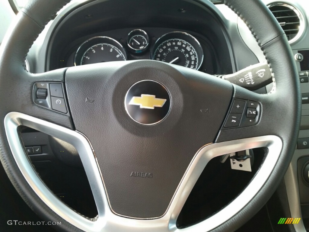 2015 Chevrolet Captiva Sport LS Black Steering Wheel Photo #102755974