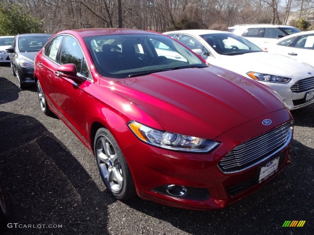 2015 Fusion SE - Ruby Red Metallic / Charcoal Black photo #1