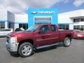 2013 Deep Ruby Metallic Chevrolet Silverado 2500HD LT Extended Cab 4x4  photo #1