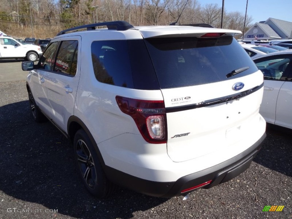 2015 Explorer Sport 4WD - White Platinum / Sport Charcoal Black photo #2