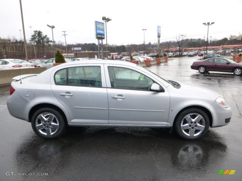 2007 Cobalt LT Sedan - Ultra Silver Metallic / Gray photo #6