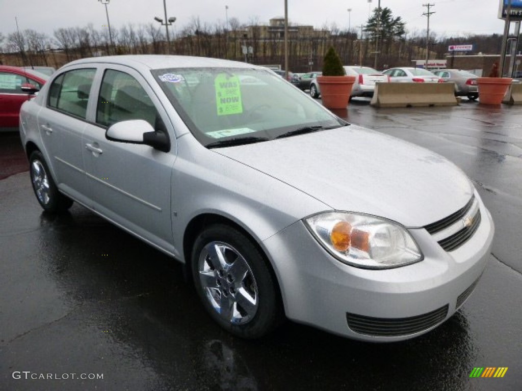 2007 Cobalt LT Sedan - Ultra Silver Metallic / Gray photo #7