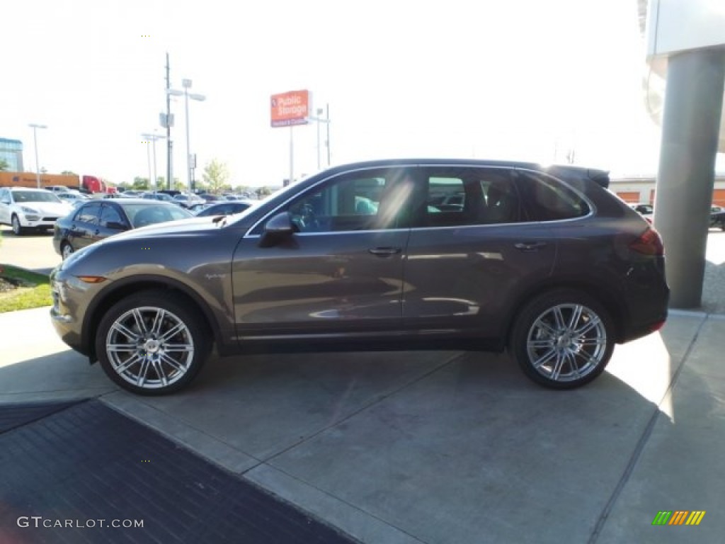 2012 Cayenne S Hybrid - Umber Brown Metallic / Luxor Beige photo #4