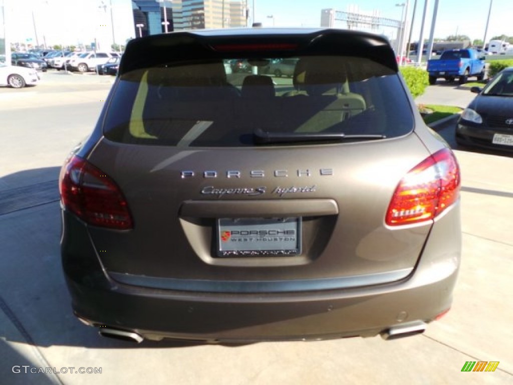 2012 Cayenne S Hybrid - Umber Brown Metallic / Luxor Beige photo #6