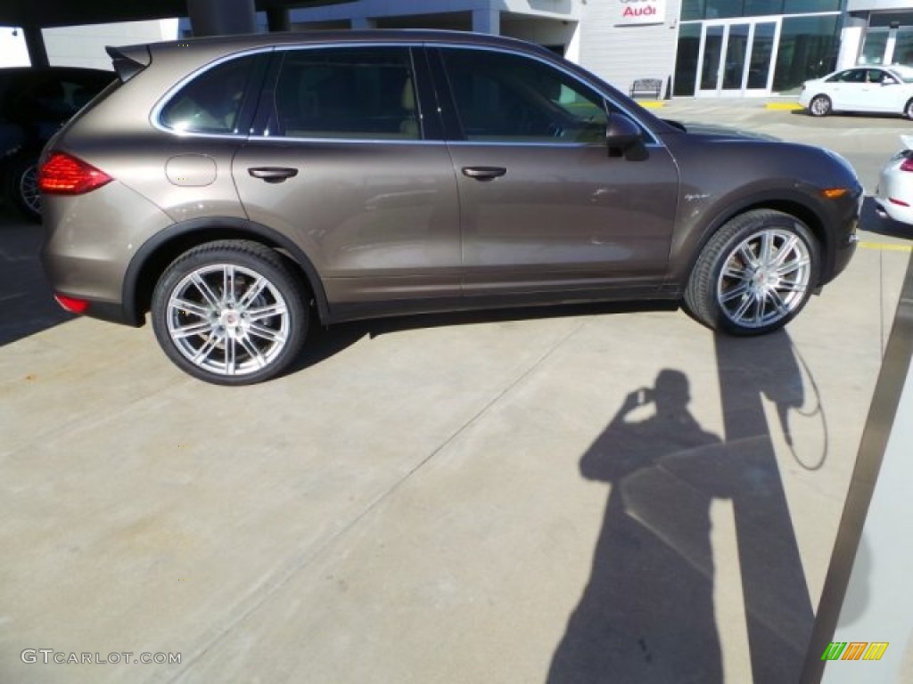 2012 Cayenne S Hybrid - Umber Brown Metallic / Luxor Beige photo #8