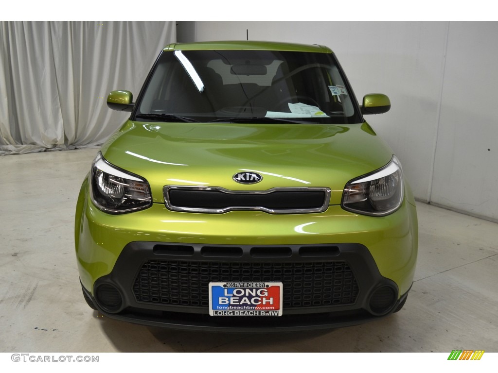 2014 Soul 1.6 - Kale Green / Black Diamond Woven Cloth photo #4