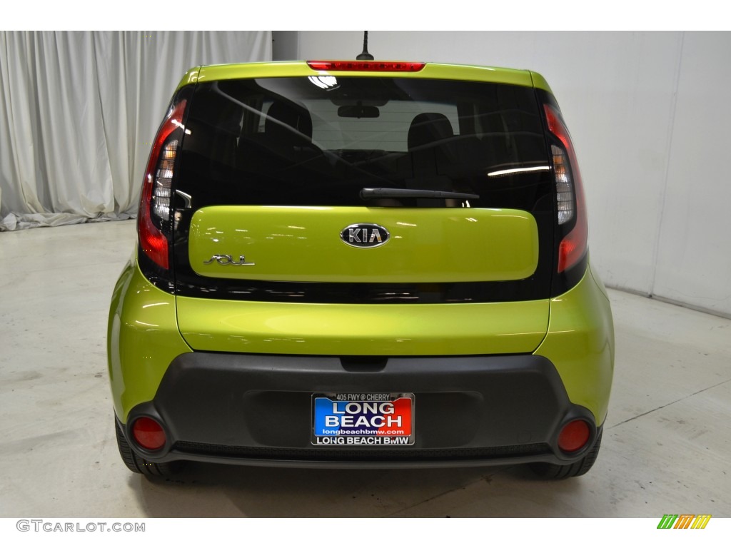 2014 Soul 1.6 - Kale Green / Black Diamond Woven Cloth photo #7
