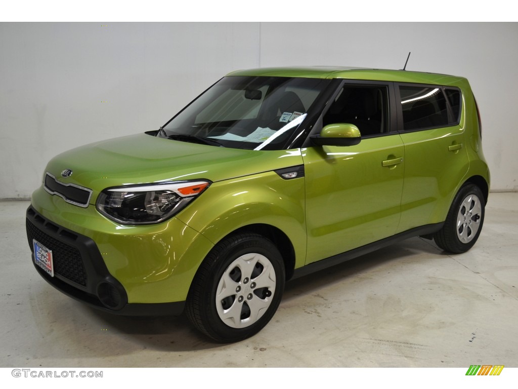 2014 Soul 1.6 - Kale Green / Black Diamond Woven Cloth photo #9