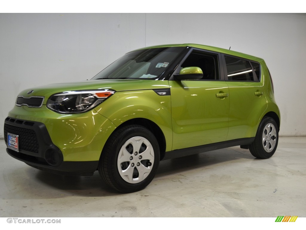 2014 Soul 1.6 - Kale Green / Black Diamond Woven Cloth photo #10