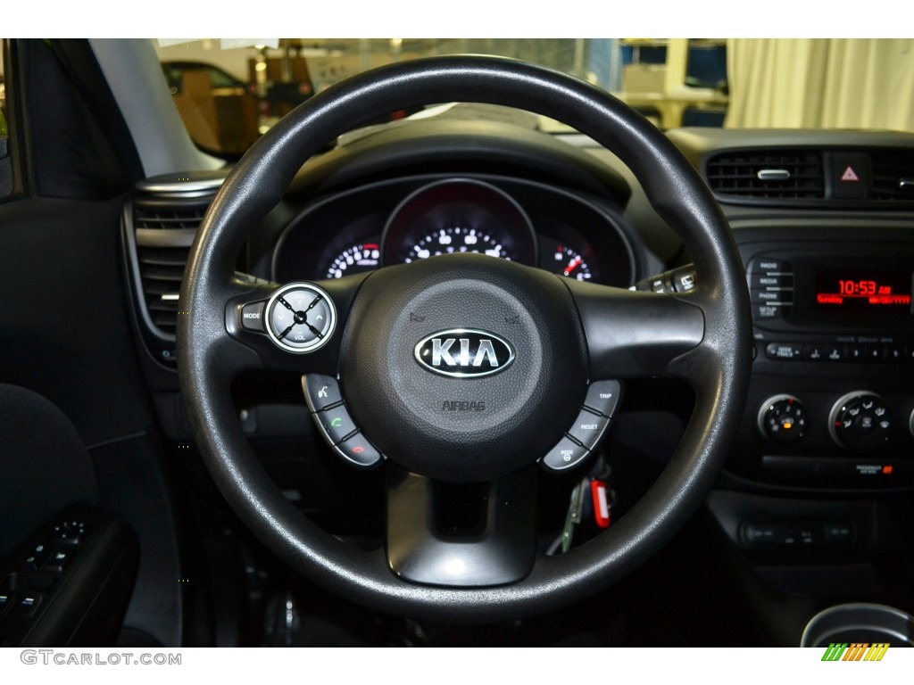 2014 Soul 1.6 - Kale Green / Black Diamond Woven Cloth photo #25