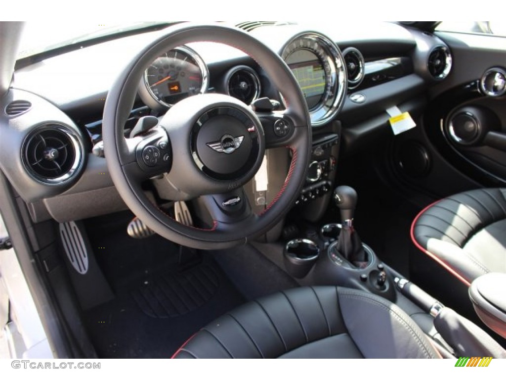 Lounge Championship Red Leather Interior 2015 Mini Coupe John Cooper Works Photo #102763970