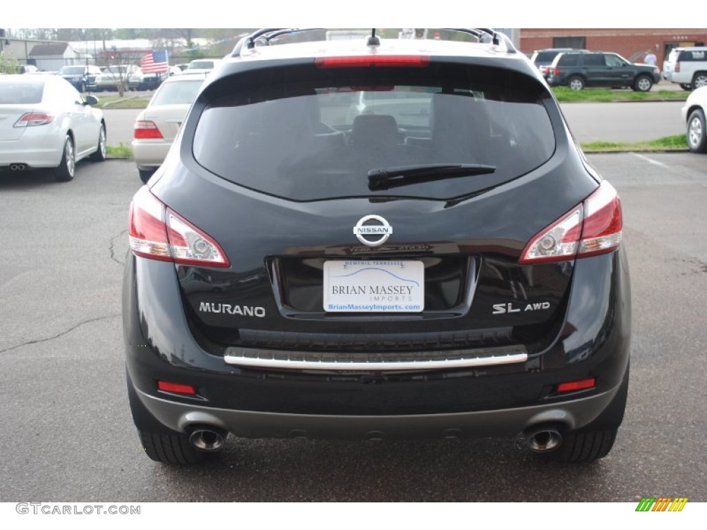 2011 Murano SL AWD - Super Black / Black photo #4