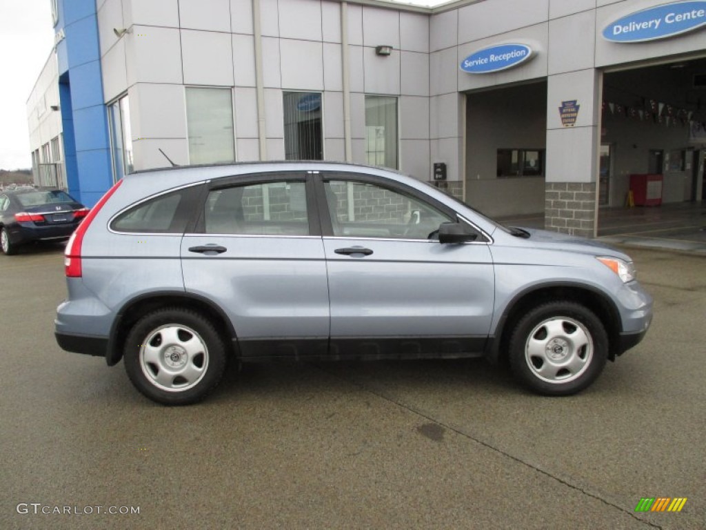 2010 CR-V LX AWD - Glacier Blue Metallic / Gray photo #2