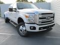 2015 White Platinum Ford F350 Super Duty Platinum Crew Cab 4x4 DRW  photo #2