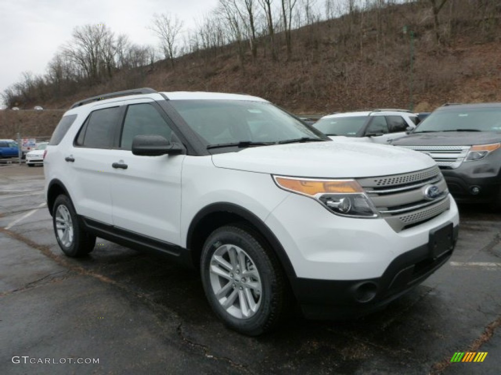 2015 Explorer 4WD - Oxford White / Medium Light Stone photo #1