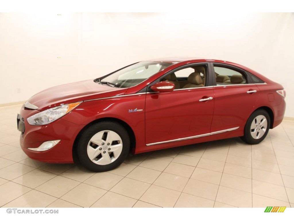 Venetian Red 2011 Hyundai Sonata Hybrid Exterior Photo #102773249