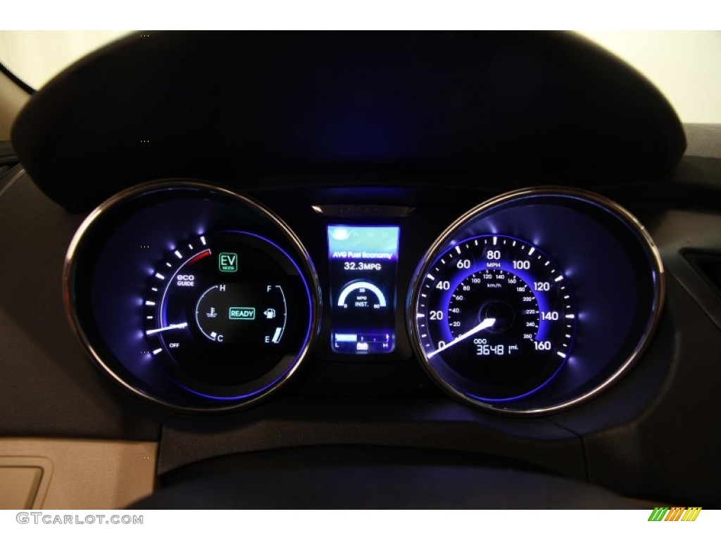 2011 Hyundai Sonata Hybrid Gauges Photo #102773363