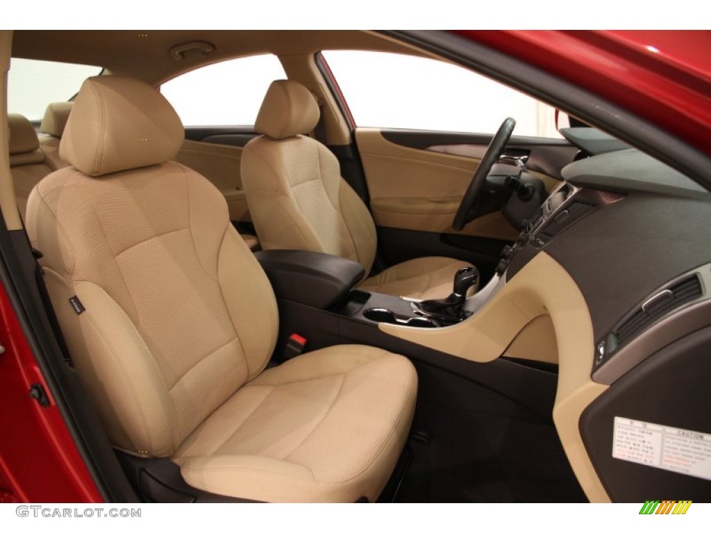 2011 Sonata Hybrid - Venetian Red / Camel photo #11