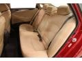 2011 Hyundai Sonata Camel Interior Rear Seat Photo