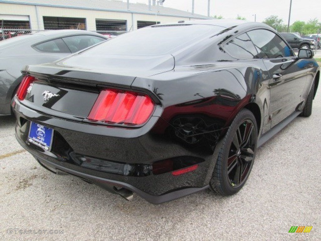 2015 Mustang EcoBoost Premium Coupe - Black / Ebony photo #7