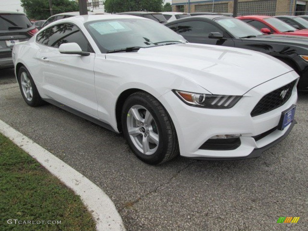 2015 Mustang V6 Coupe - Oxford White / Ebony photo #1