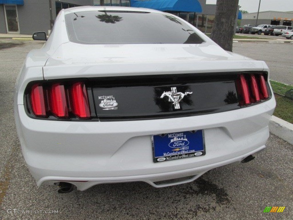 2015 Mustang V6 Coupe - Oxford White / Ebony photo #6