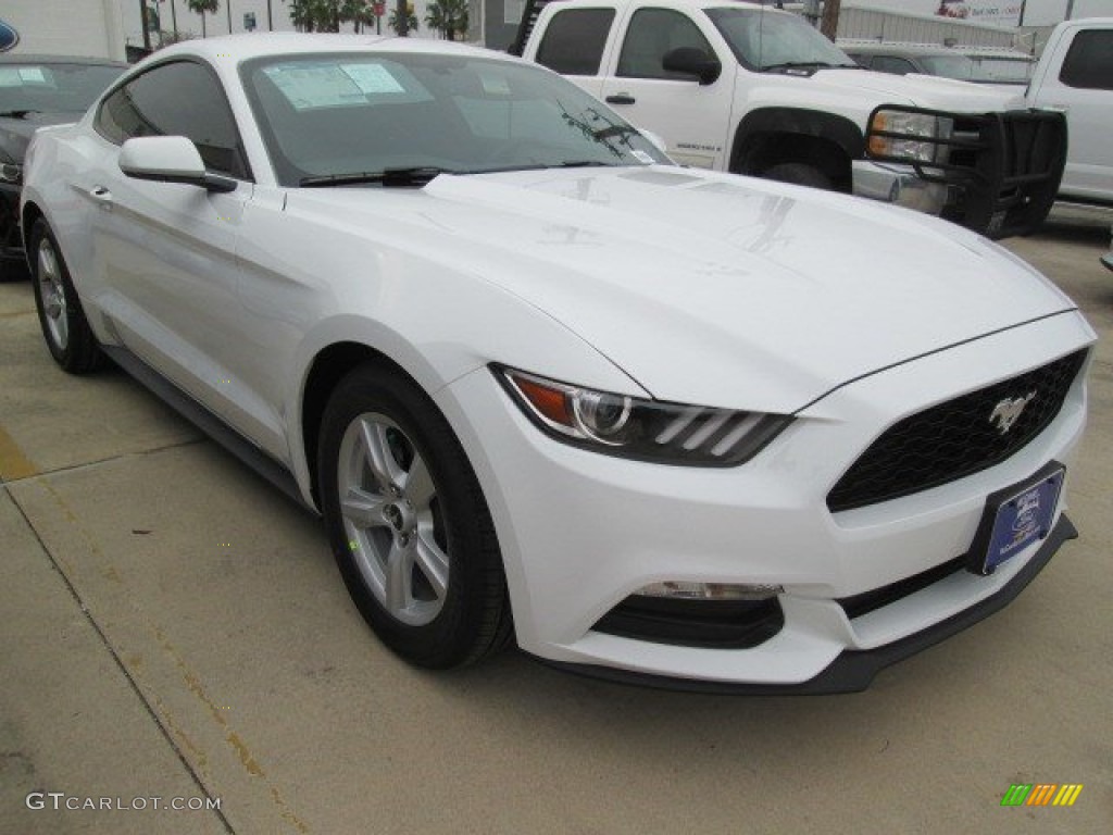 2015 Mustang V6 Coupe - Oxford White / Ebony photo #10