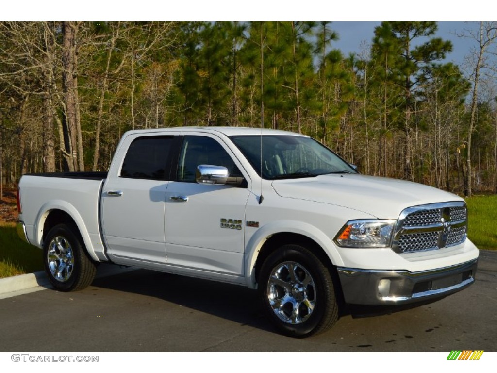 2014 1500 Laramie Crew Cab 4x4 - Bright White / Black photo #18