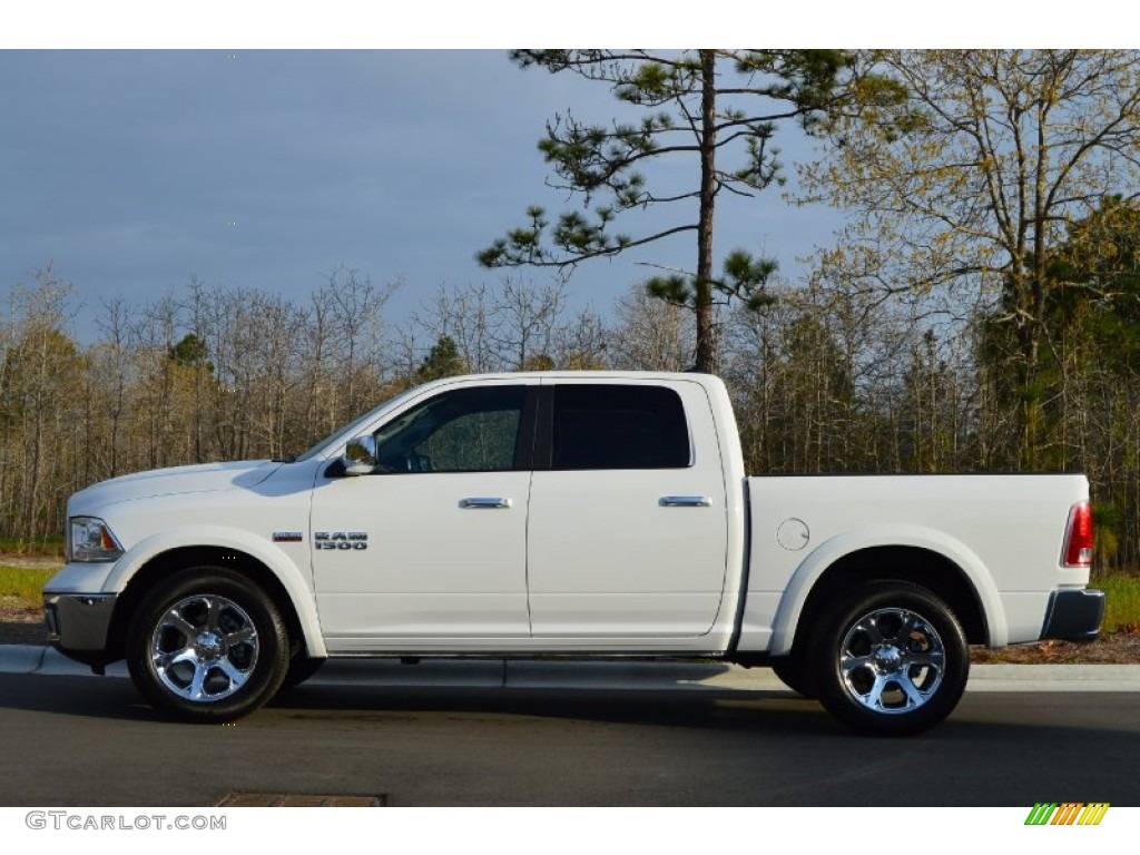 Bright White 2014 Ram 1500 Laramie Crew Cab 4x4 Exterior Photo #102775154