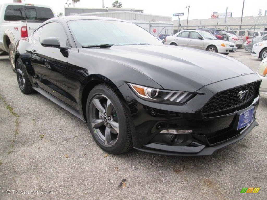 2015 Mustang V6 Coupe - Black / Ebony photo #1