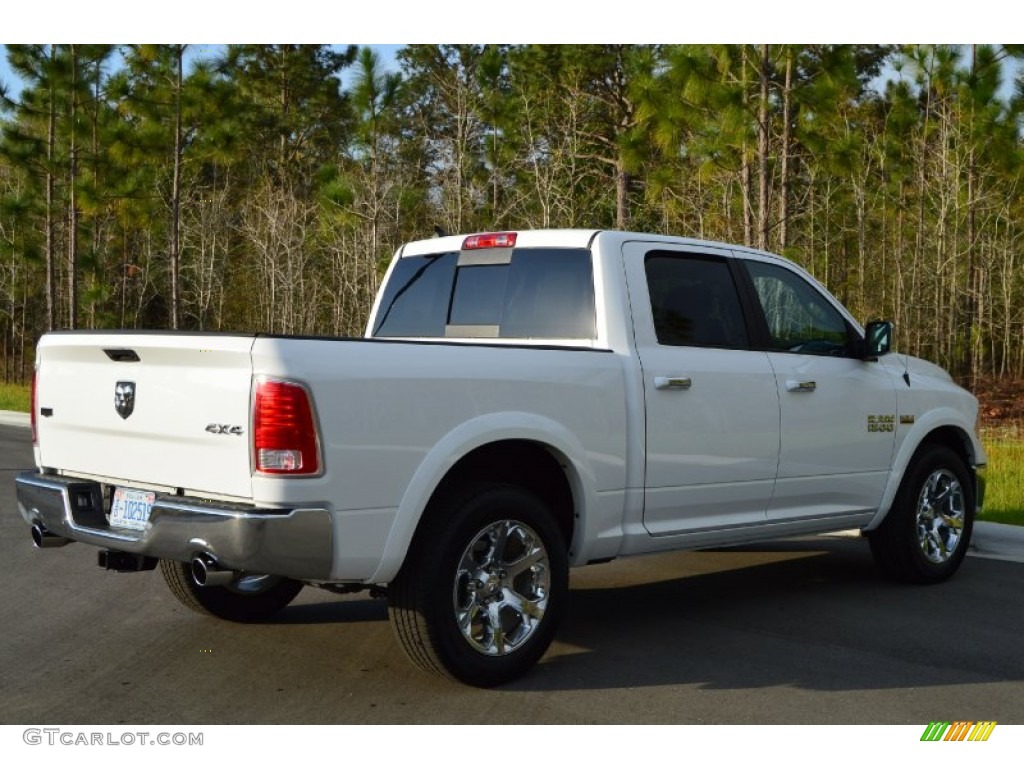 2014 1500 Laramie Crew Cab 4x4 - Bright White / Black photo #24