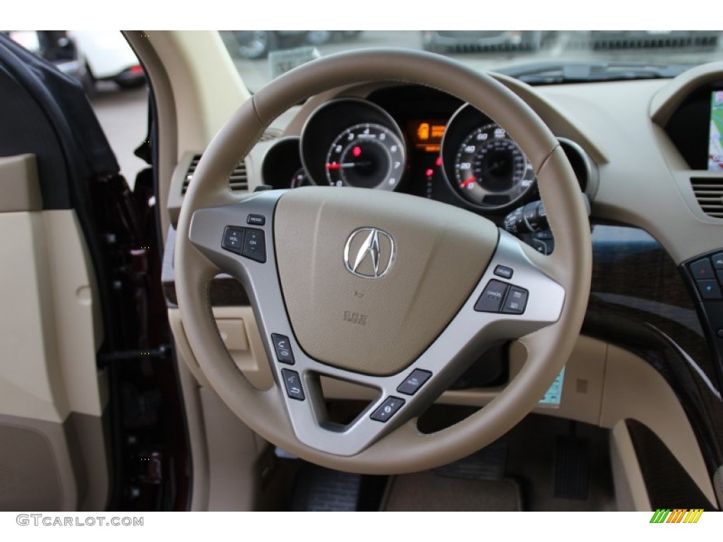 2012 MDX SH-AWD Technology - Dark Cherry Pearl II / Parchment photo #18