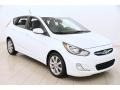 2013 Century White Hyundai Accent SE 5 Door  photo #1