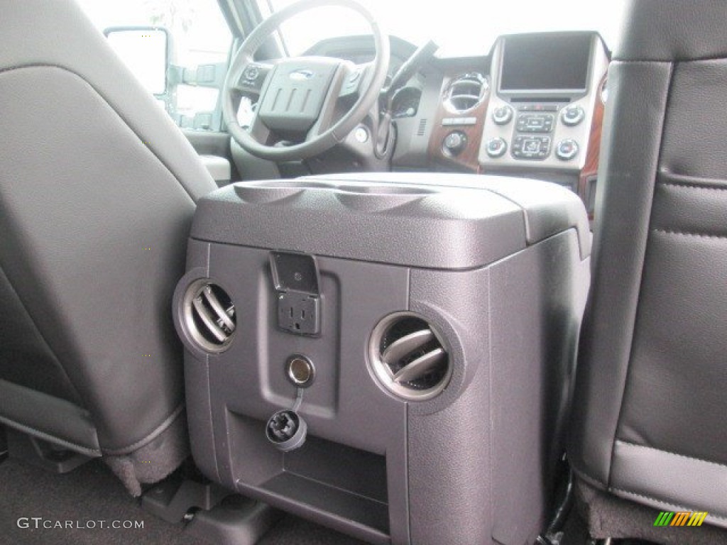 2015 F250 Super Duty Lariat Crew Cab 4x4 - White Platinum / Black photo #18