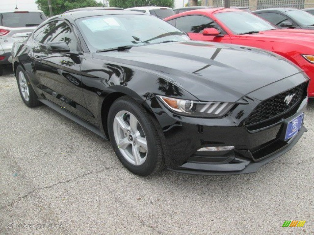 2015 Mustang V6 Coupe - Black / Ebony photo #1