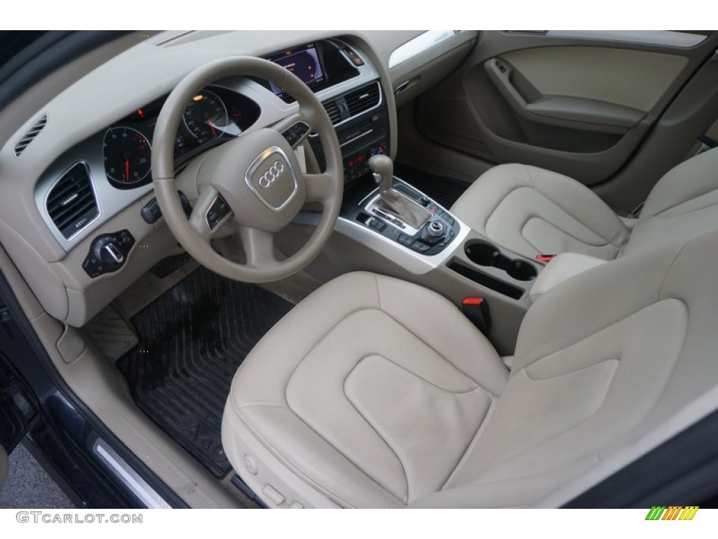 Cardamom Beige Interior 2012 Audi A4 2.0T quattro Sedan Photo #102776156