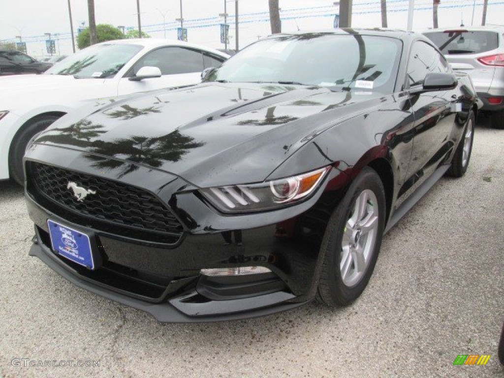 2015 Mustang V6 Coupe - Black / Ebony photo #4