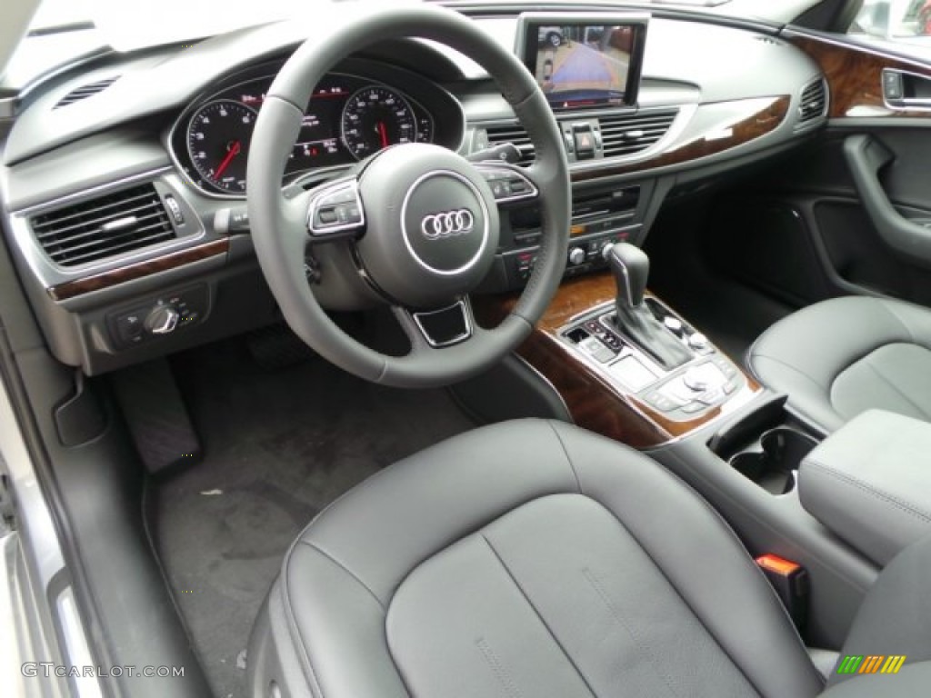 Black Interior 2016 Audi A6 3.0 TFSI Premium Plus quattro Photo #102776582