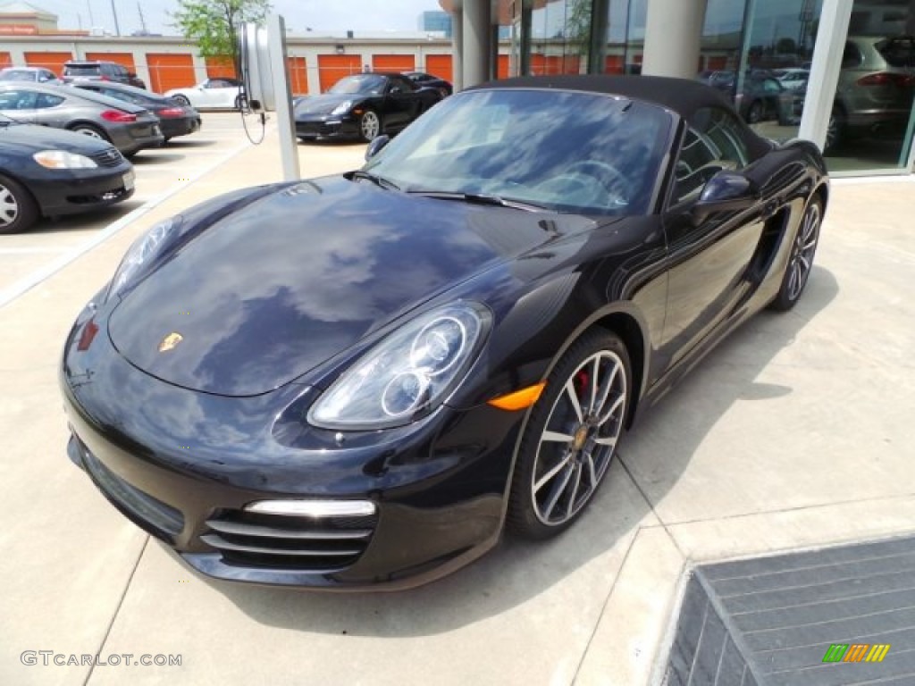 Jet Black Metallic 2015 Porsche Boxster S Exterior Photo #102777182