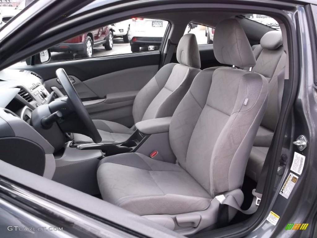 Stone Interior 2012 Honda Civic LX Coupe Photo #102777776