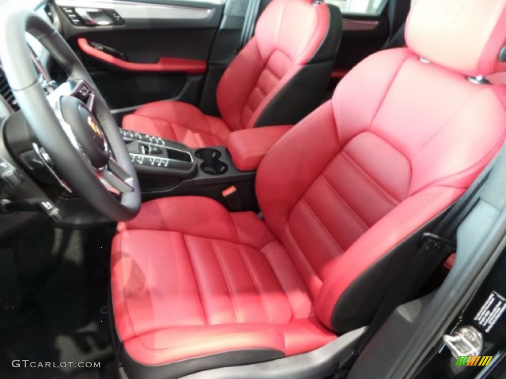 Black Garnet Red Interior 2015 Porsche Macan Turbo Photo