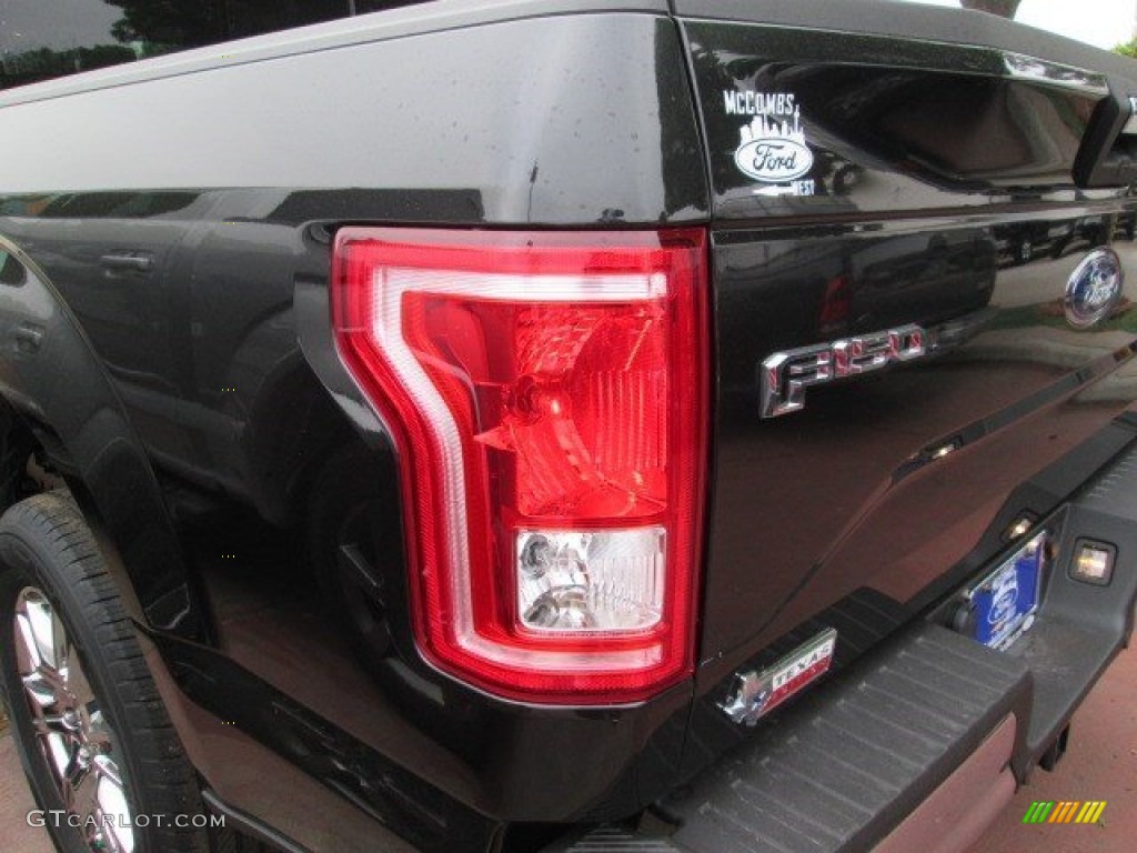 2015 F150 XLT SuperCrew - Tuxedo Black Metallic / Medium Earth Gray photo #11