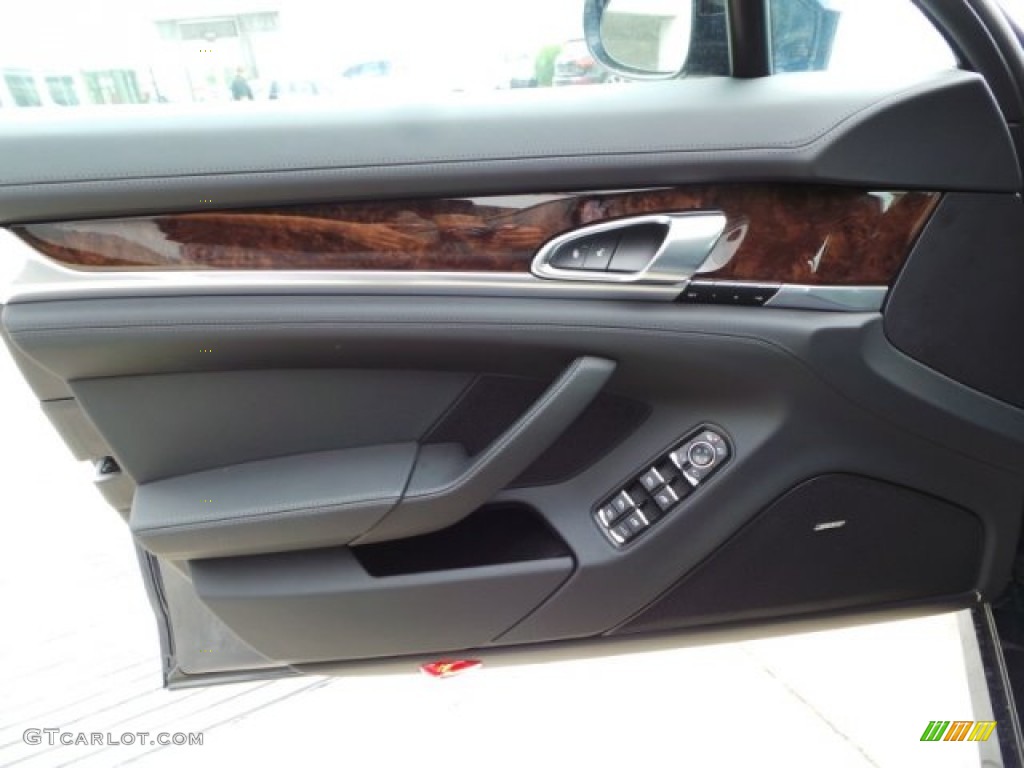 2015 Porsche Panamera GTS Black Door Panel Photo #102781445