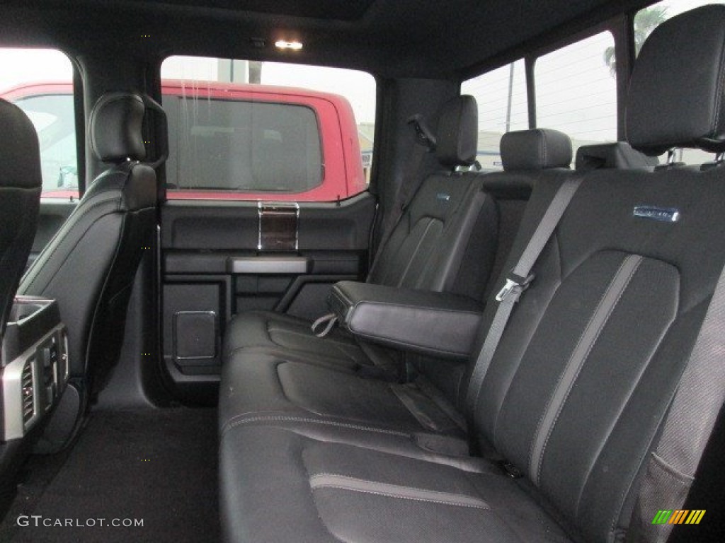 2015 Ford F150 Platinum SuperCrew 4x4 Rear Seat Photo #102781718