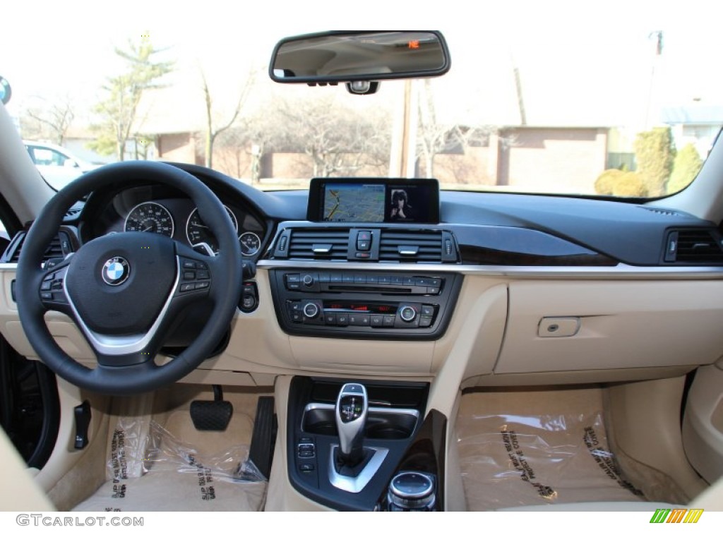 2015 BMW 4 Series 428i xDrive Gran Coupe Venetian Beige Dashboard Photo #102782030