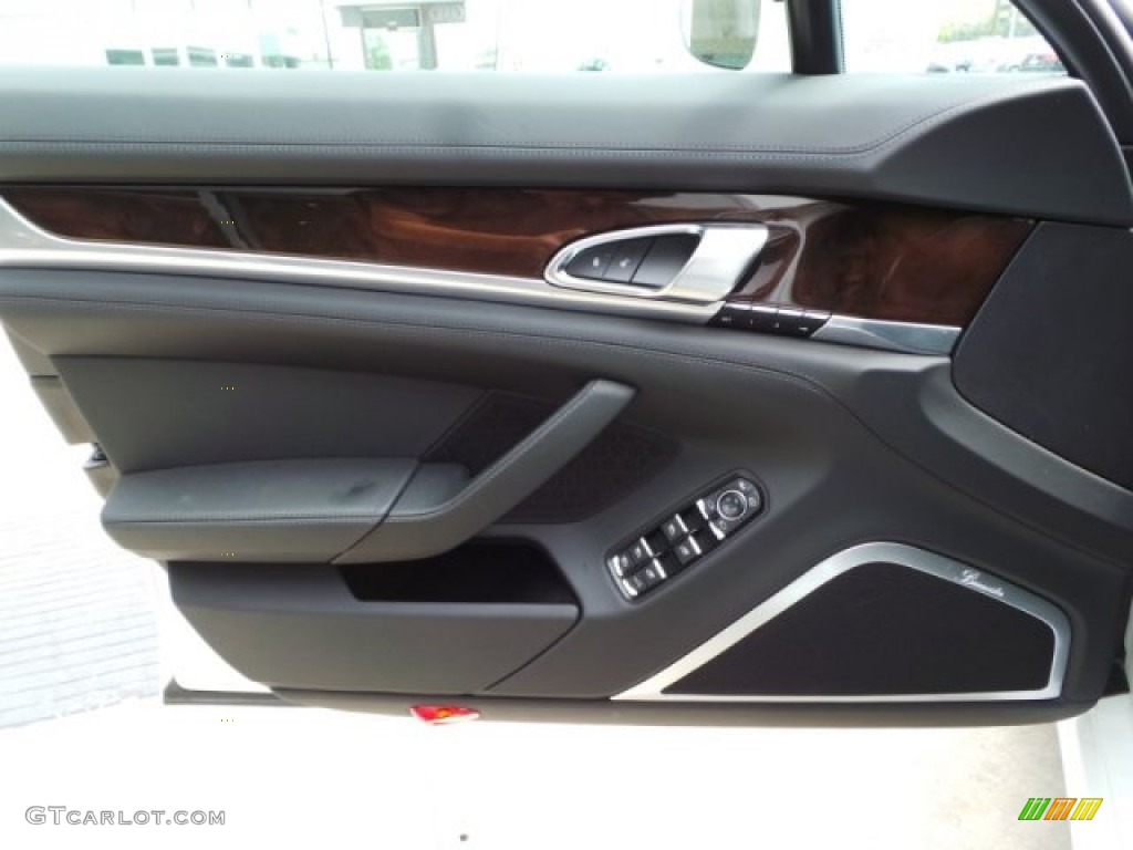 2015 Porsche Panamera Turbo Black Door Panel Photo #102782180